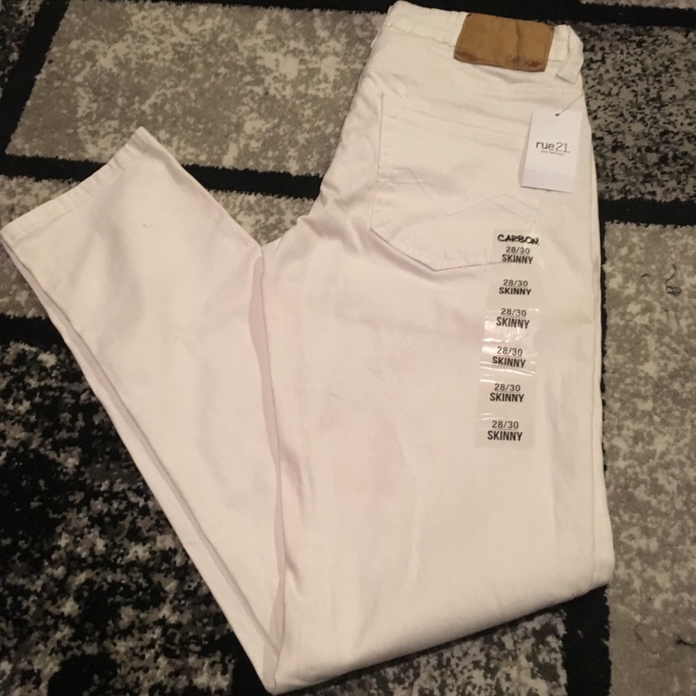 Men’s Brand new white jeans with tags